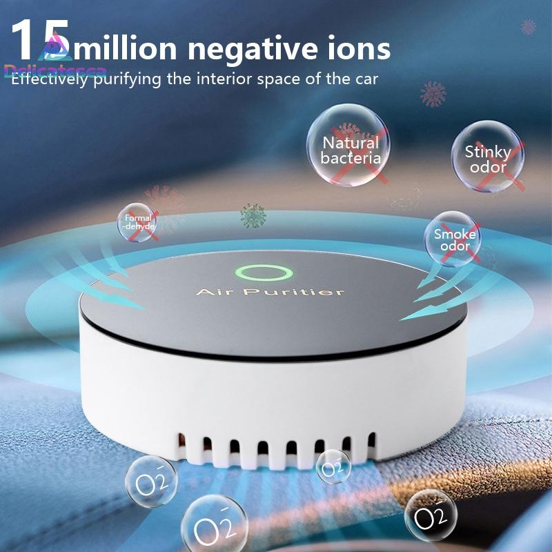 [Delicatesea] เครื่องทําความสะอาดออกซิเจน USB ในรถยนต์เครื่องกําเนิดโอโซนเครื่องกรองทําความสะอาดอากาศอุปกรณ์เสริม Remover รถบรรทุกรถยนต์ใหม่
