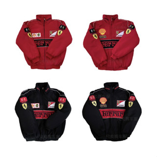 F1 เสื้อแจ็กเก็ตลําลอง ปักลาย สไตล์ฮิปฮอป แฟชั่นฤดูใบไม้ร่วง…