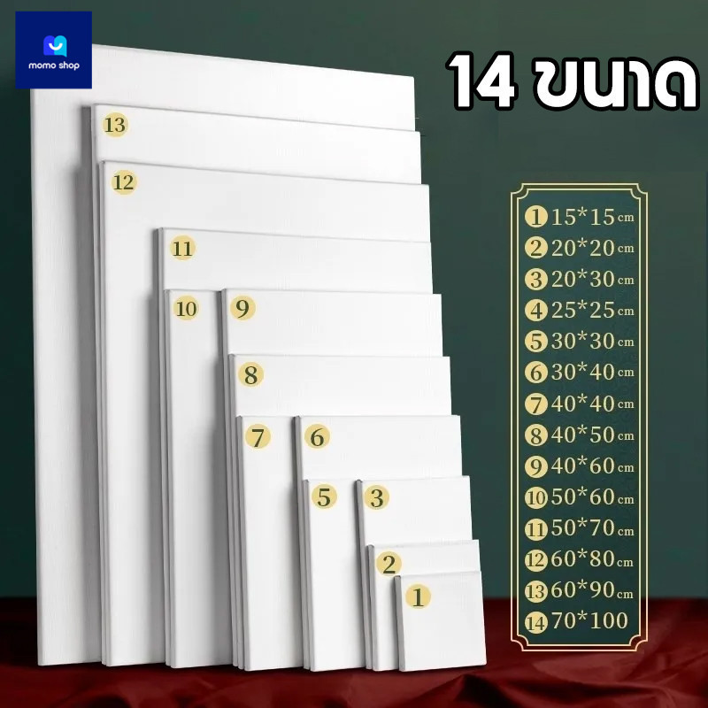 เฟรมแคนวา เฟรมจิ๋ว (ผ้าฝ้าย) กรอบรูปแคนวาสคุณภาพสูง Renaissance เฟรมผ้าใบ เฟรมวาดรูป ผ้าใบแคนวาส สำหรับงาน