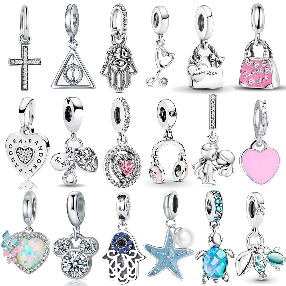 สร้อยข้อมือและจี้สไตล์คลาสสิกใหม่ 925 พร้อมกระเป๋าลายเต่าเงิน อุปกรณ์เสริมแฟชั่น