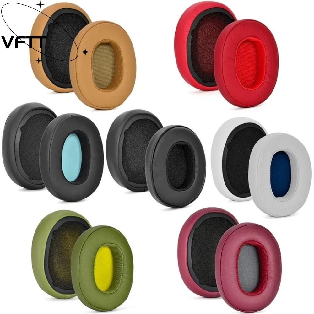 Vft 1 คู่หูเบาะโปรตีนหนัง Earmuffs ฟองน้ําหูฟังอุปกรณ์เสริมสําหรับ Skullcandy Crusher ไร้สาย Crusher Evo Crusher ANC Hesh 3