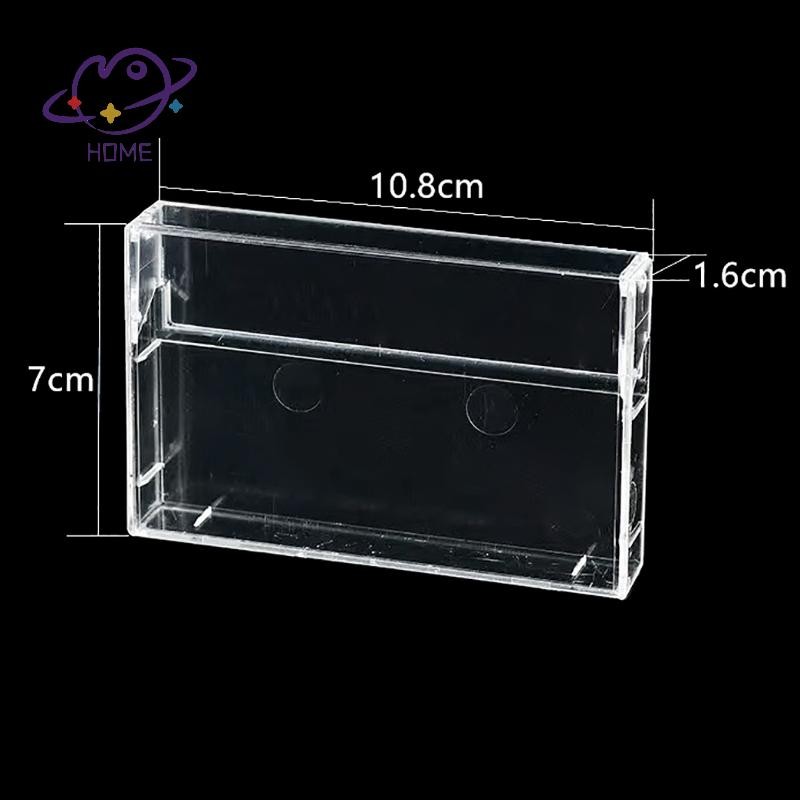 [mayhome] 1 PC Cassette Tape กล่องเก็บของโปร่งใสเสียงบันทึกแม่เหล็กเทปเปล่ากล่องกันฝุ่น {TH}