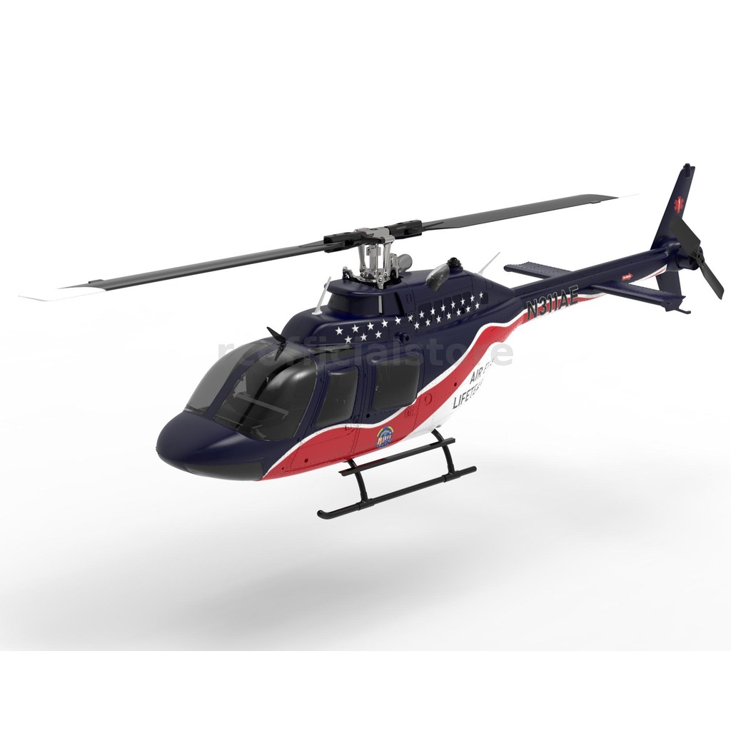 Eachine E186 Bell-206 หกช่องอัจฉริยะ aileron ฟรีเฮลิคอปเตอร์จําลอง