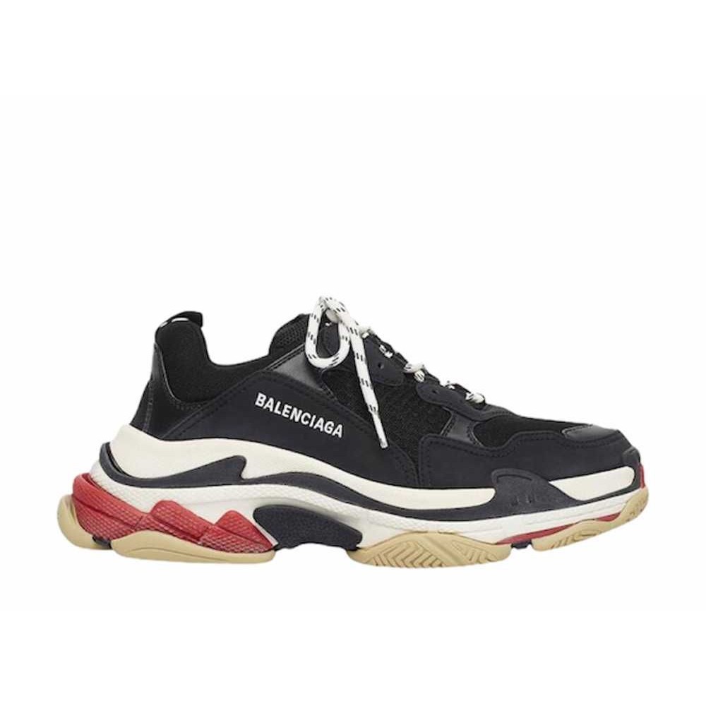 BALENCIAGA Triple S Black Red Unused