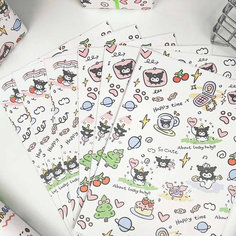 ส่งจากไทย 5แผ่น 50X70CM กระดาษห่อของขวัญลายน่ารัก กระดาษห่อของขวัญ กระดาษห่อของ ที่ห่อของขวัญ - รูปที่ 7