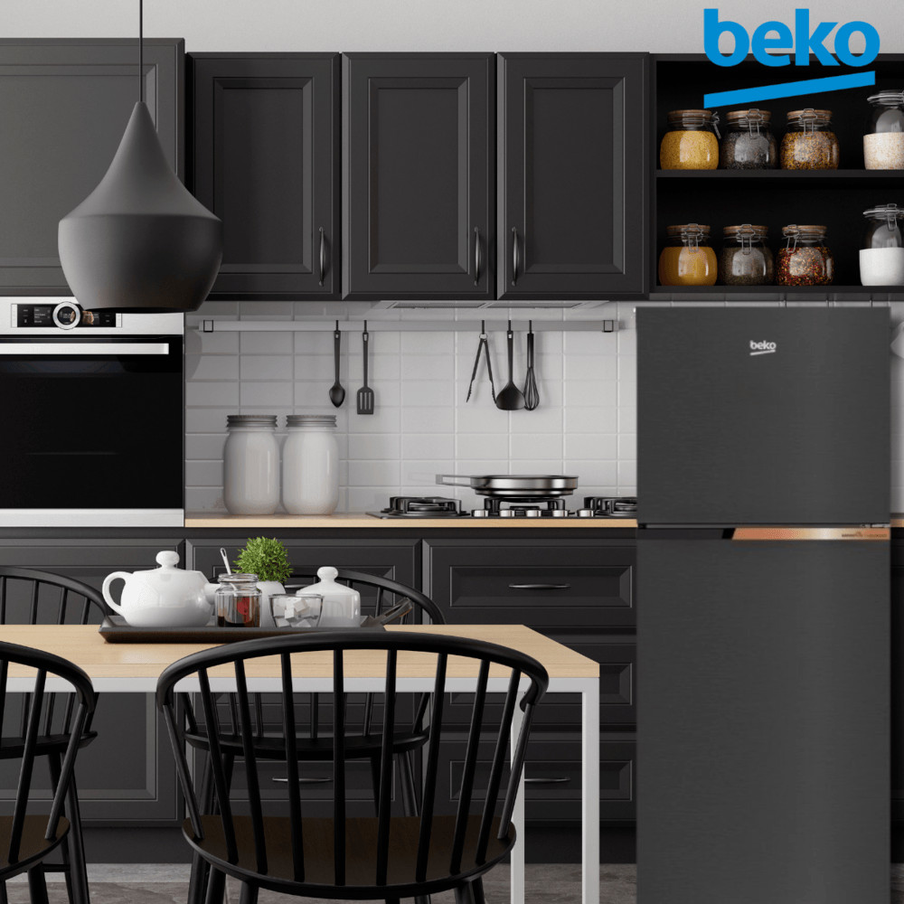 The Magnet BEKO ตู้เย็น 2 ประตู 12 คิว รุ่น RDNT371I40VHFSK สี Dark Inox