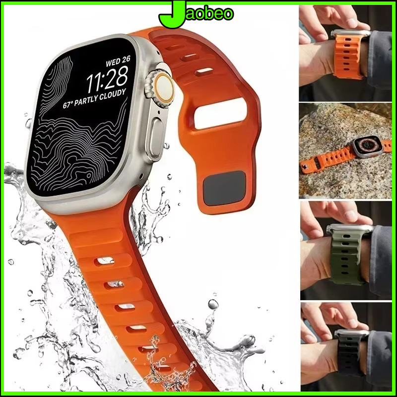 สายรัด for Smart Watch Ultra 4/SE 3 2 Series 12 11 10 9 8 7 6 46/45/44/42/41/40/38มม