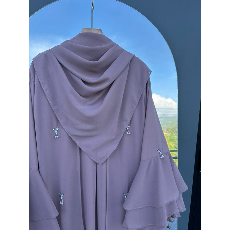 Zaina Abaya ชุดฮิญาบรูปสี่เหลี่ยมผืนผ้าล่าสุดของผู้หญิง Abaya Gamis วัสดุ Ceruty Armany ตุ๊กตาเด็ก Full Puring
