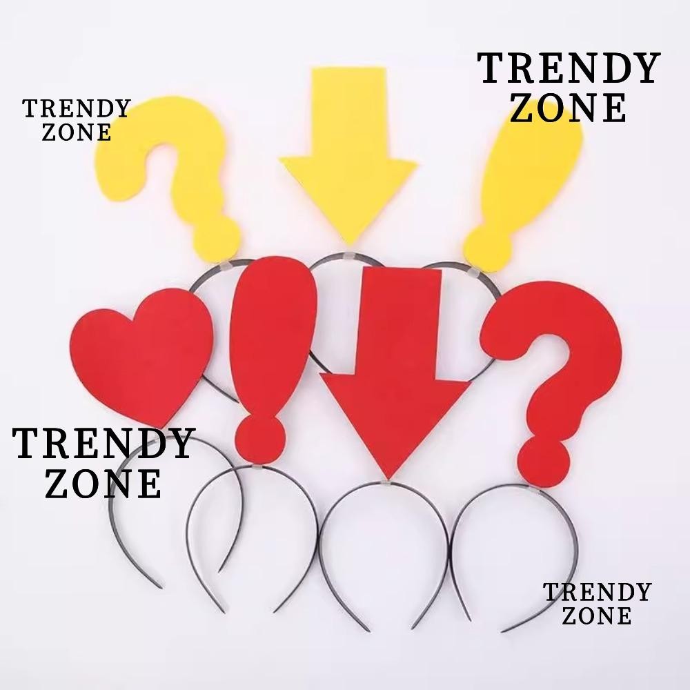 Trendyzone ที่คาดผม, Arrow WiFi เครื่องหมายคําถามคอนเสิร์ต Headwear, น่ารัก 8.6 นิ้ว Love ตลก Props 