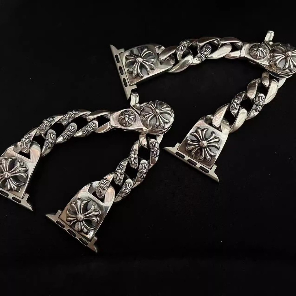 Ch Strap/1: 1 U Nisex Cross Print Lobster Clasp Strap/เหมาะสําหรับ Apple