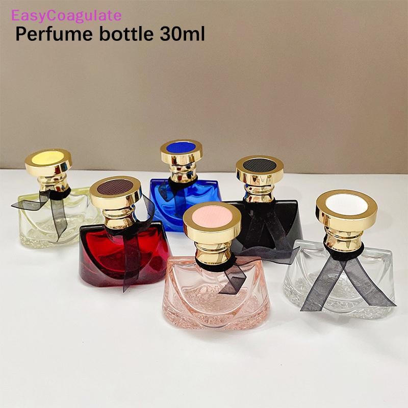 Eas ขวดน้ําหอมแก้ว 30ml น้ําหอมแบบพกพา Mister ขวดเปลี่ยน Elegant ขวดคอนเทนเนอร์น้ําหอมเปล่า Atomizer Ate