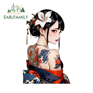 EARLFAMILY Geisha Chibi สติกเกอร์รถบุคลิกภาพ Amusing กันน้ํา…