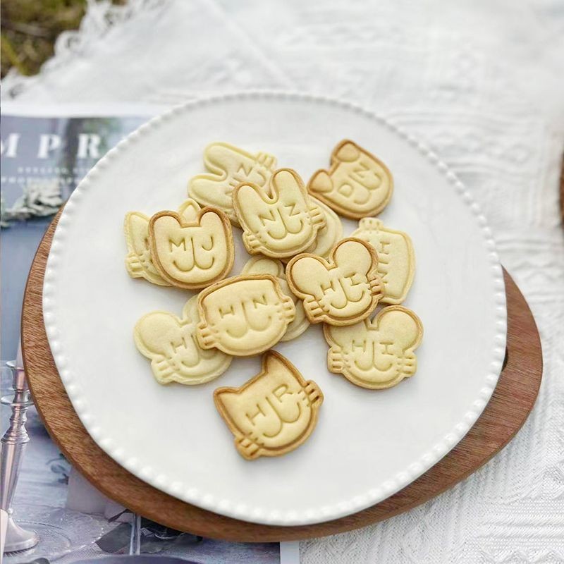 NJZ Butter Cookie Mold newjeans แม่พิมพ์คุกกี้ แม่พิมพ์เค้ก หิน แม่พิมพ์ดินพลาสติก diy NJZ แม่พิมพ์บ