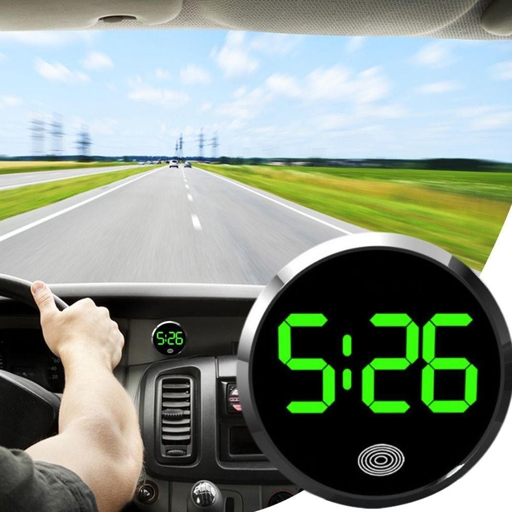 โซนาร์ นาฬิกาดิจิตอล,มินินําแสดงเวลารถแดชบอร์ดนาฬิกา,เครื่องประดับอัตโนมัติแปลกสัมผัสเปิดใช้งานใบ้ส่องสว่างนาฬิการถบ้าน/สํานักงา - รูปที่ 5