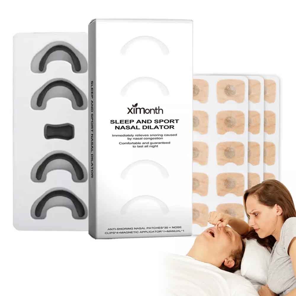 Sleep Nasal Strips Anti Snoring Magnetic Nasal Breathing Dilators Kits Improve Sleep Quality Boost Oxygen Intake