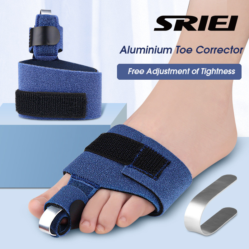 SRIEI 1 ชิ้น Toe Corrector Splint Straightener Brace สําหรับผู้หญิงผู้ชาย รองรับนิ้วหัก นิ้วกรงเล็บ นิ้วงอ