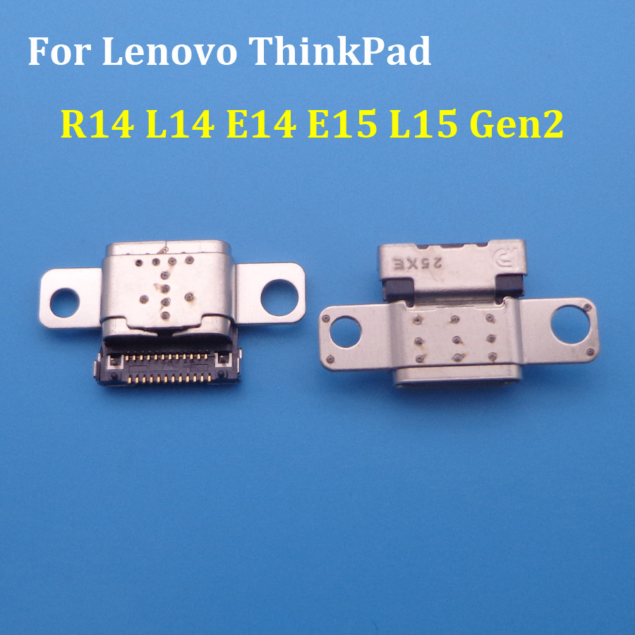 1x สําหรับ Lenovo ThinkPad R14 L14 E14 E15 L15 Gen2 USB Type-C ชาร์จพอร์ต 24Pin หญิงซ็อกเก็ต Power J