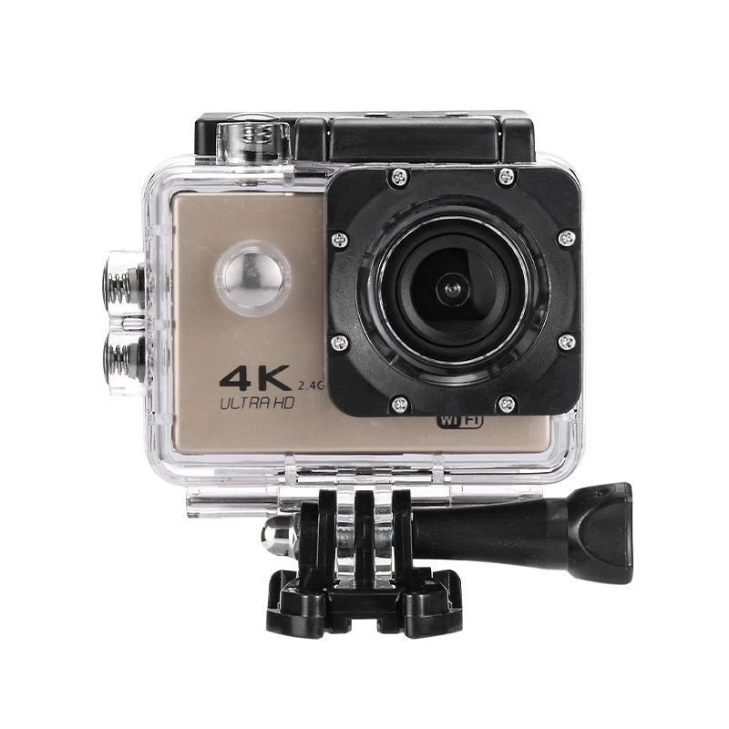 กล้องบันทึกหมวกกันน็อคมอเตอร์ไซค์ 4K HD กันสั่น กล้องกีฬา 360 องศา กล้องติดศีรษะ thumbnail 9