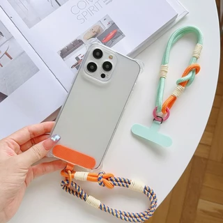 ใหม่เคสโทรศัพท์แฟชั่นสร้างสรรค์ Lanyard Universal All-Match เชือกสั้นจี้แบบพกพา Dopamine การ์ตูนข้อมือเชือกกล้องตกแต่ง Anti-Lost เชือกกระเป๋าอุปกรณ์เสริมของขวัญ