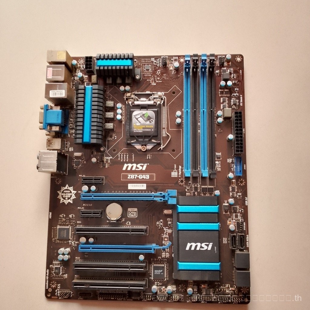 ทดสอบและจัดส่งแล้ว ซื้ออย่างมั่นใจ] เมนบอร์ด MSI Z87-G43 Deluxe ขนาดใหญ่ รองรับ CPU 4th Gen หน่วยควา
