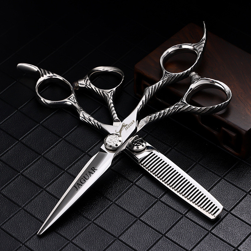 Professional 6 นิ้วกรรไกรตัดผมคุณภาพสูงตัดผม + ทินเนอร์ชุด Salon Hairdressing กรรไกรสําหรับร้านตัดผม