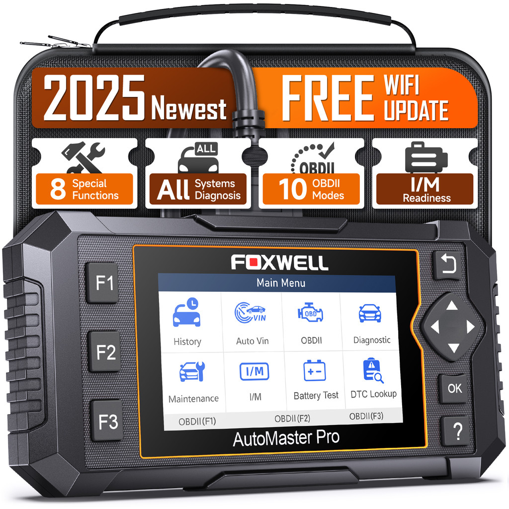 Foxwell NT624 Elite OBD2 เครื่องสแกนเนอร์ AutoVIN เครื่องอ่านโค้ด วินิจฉัยระบบทั้งหมด รีเซ็ท 8 ฟังก์