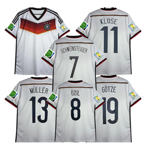 (Retro Jersey) 2014 germany Jersey home Soccer Jersey เสื้อฟุตบอลผู้ชาย