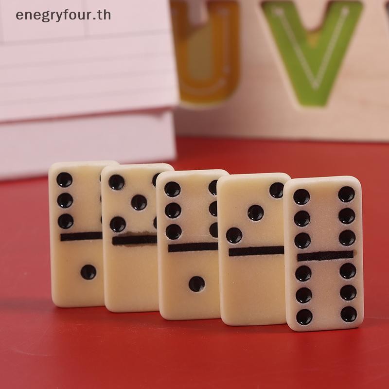 ของขวัญและของเล่น ชุดเกม Domino พร้อมกล่องเมลามีน 28 Dominoes กระเบื้องของขวัญเกมตารางมัลติฟังก์ชั่นสําหรับครอบครัวตกแต่งเกม