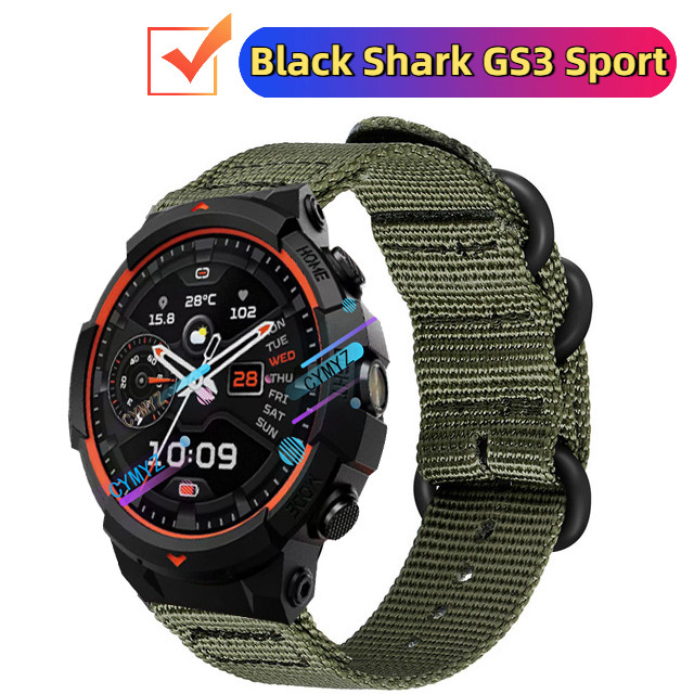 Black Shark GS3 สายสปอร์ต สายไนลอน Black Shark GS3 Sport Smart watch สายนาฬิกา สายรัดข้อมือกีฬา