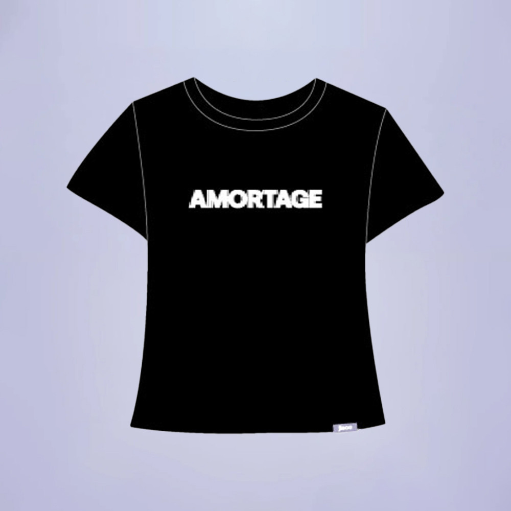 เสื้อยืดผ้าฝ้าย KPOP BLACKPINK JISOO AMORTAGE POP UP Merch