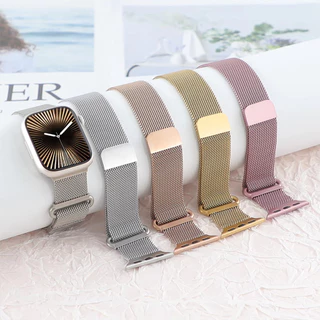 สายรัดสแตนเลส Milanese for IWatch Apple Watch Ultra 3 2 49 มม Series 11 10 9 8 7 46 มม 42 มม 41 มม 38 มม 40 มม 45 มม