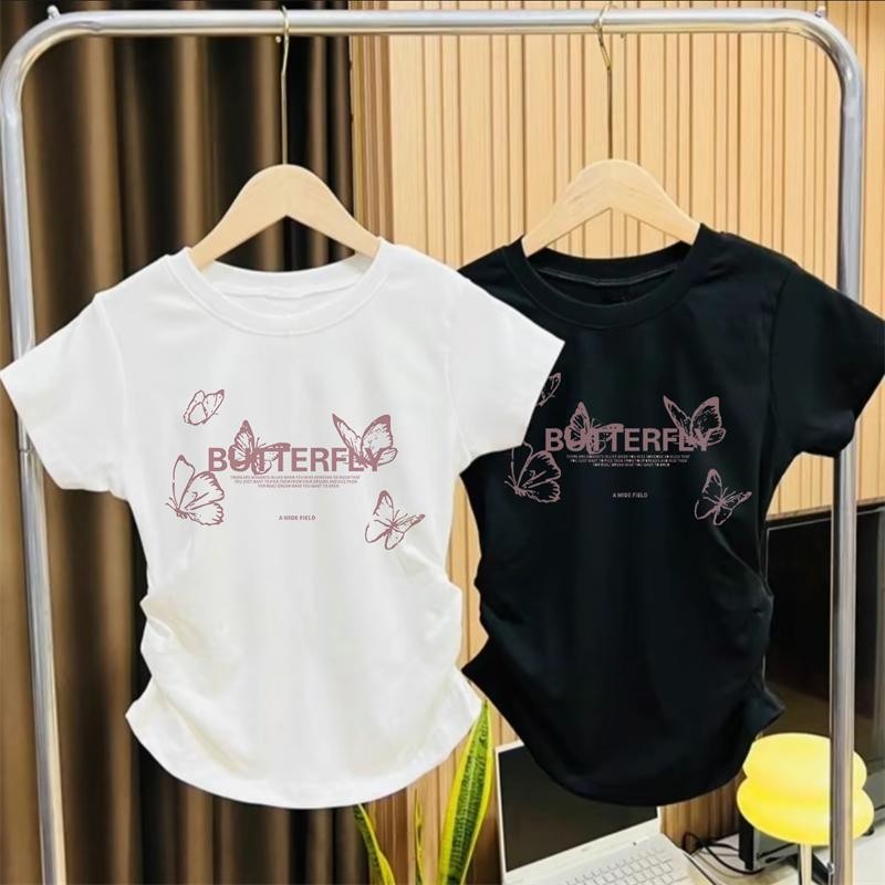 เสื้อผ้าสาลูผู้หญิง เสื้อ คุณหญิง เสื้อจีบข้าง เสื้อผ้าน่ารักๆสไตล์เกาหลี เสื้อเซ็กซี่แซ่บๆเสื้อคอวี แต่งจีบย่นแขนสั้น