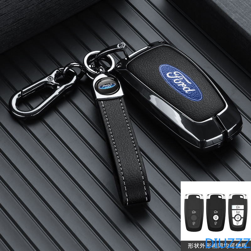 สังกะสีอัลลอยด์หนังรถ Remote Key กรณี Fob สําหรับ Ford RAPTOR F-150/NEXT GEN Ford EVEREST/NEXT GEN Ford Ranger Ford Mondeo Explorer Edge S-MAX Ranger-F250-F150-F-350-F-F-F-F-F-F-F-F-F-F-F-F-F-F-F-F-F-F-F-F-F-F-F-F-F-F-F