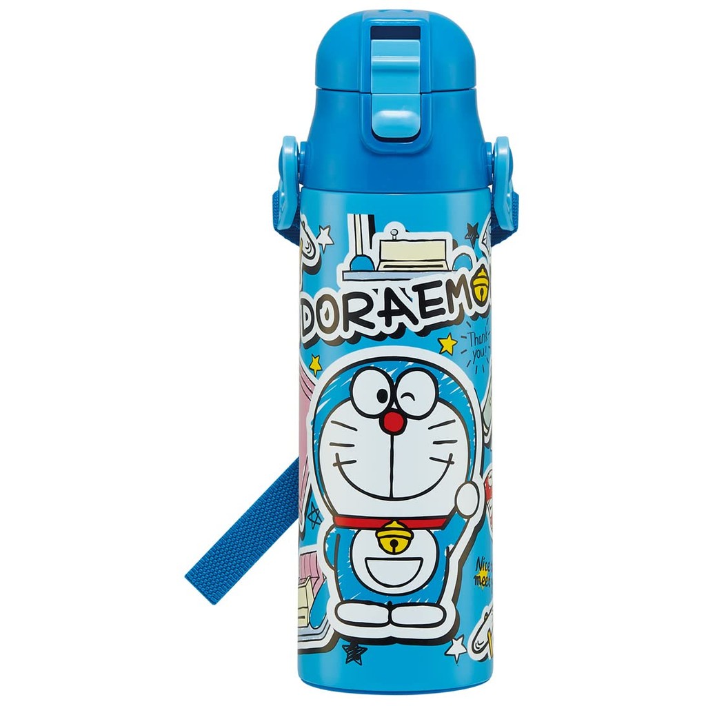 Skater Water Bottle Doraemon Sticker 580ml Direct Drink Stainless Steel Sports Bottle SDC6N-A
