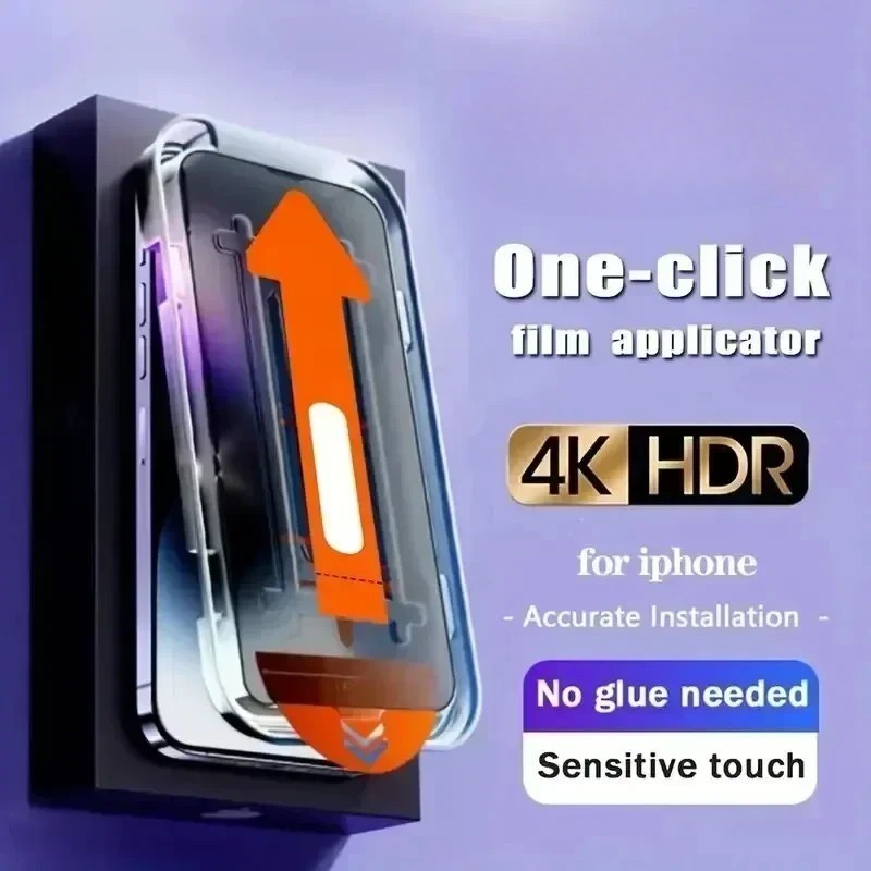 8K Ultra HD High End ติดตั้งที่แม่นยําฝุ่นที่สองสติกเกอร์ความเป็นส่วนตัวกระจกนิรภัยสําหรับ iPhone 18 17 16 15 14 13 12 11 Pro Max Air X XR XS Max 7 8 Plus SE กระจกนิรภัย