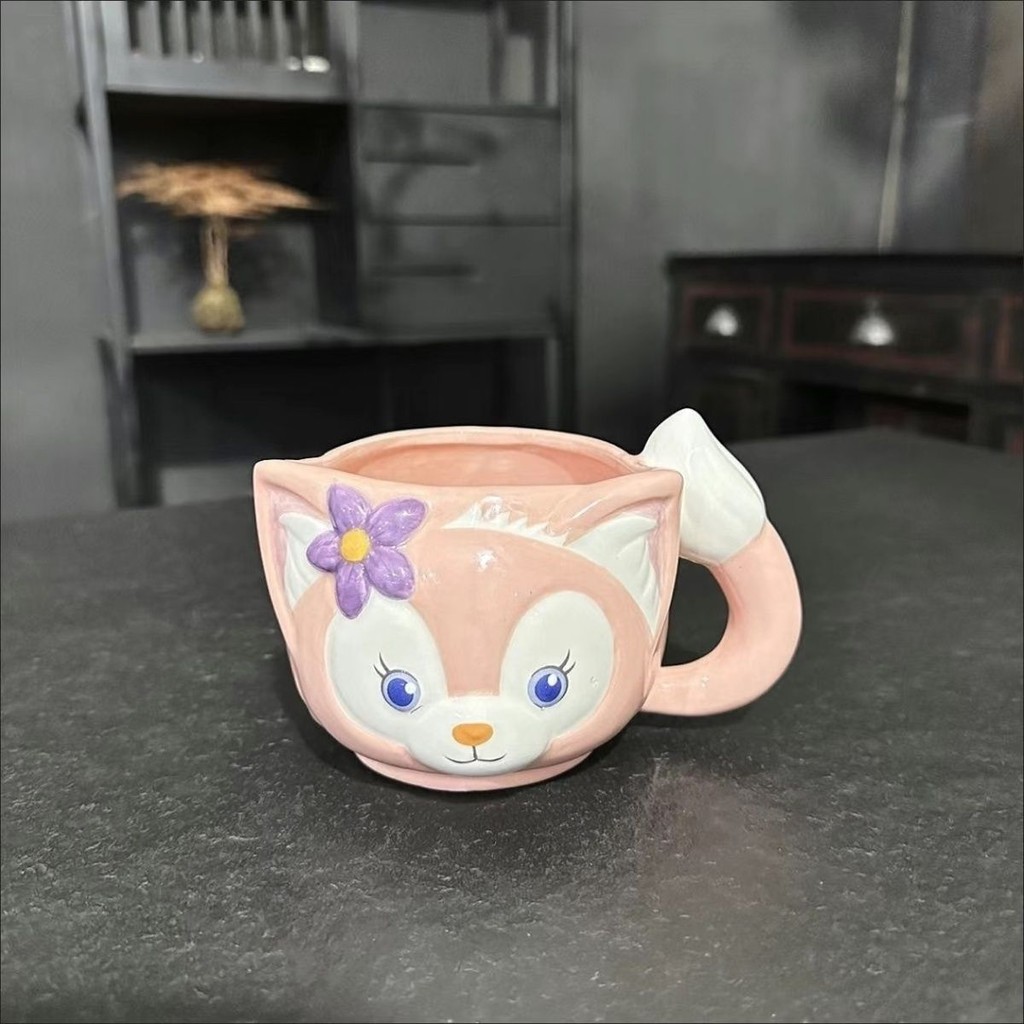 Gerardoni Disney Country Lingna Belle Little Fox Mug แก้วเซรามิคของขวัญน่ารักเครื่องประดับตกแต่ง20250326