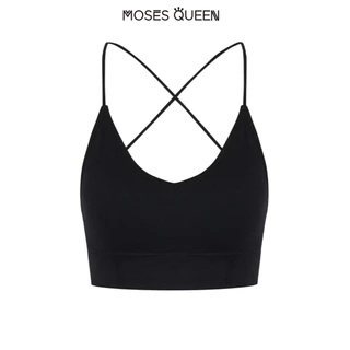 MOSESQUEEN บาร์ เปลือย เสื้อชั้นในสตรี ผู้หญิง ฤดูร้อนใหม่ความปรารถนาบริสุทธิ์เซ็กซี่ด้านบนพร้อมเบาะหน้าอกและด้านหลังที่สวยงาม #66638