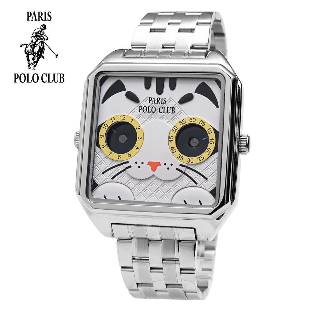 Paris Polo Club PPC-220902 นาฬิกาข้อมือผู้หญิง Paris Polo นาฬิกาปารีส โปโล สุดหรู ประกันศูนย์ไทย1ปีพร้อมสายหนัง 1ชุด