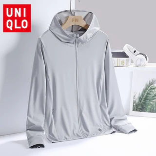 U+ เสื้อแจ็คเก็ต. สำหรับผู้หญิง แขนยาว มีฮู้ด กันแดด UV UPF 50+