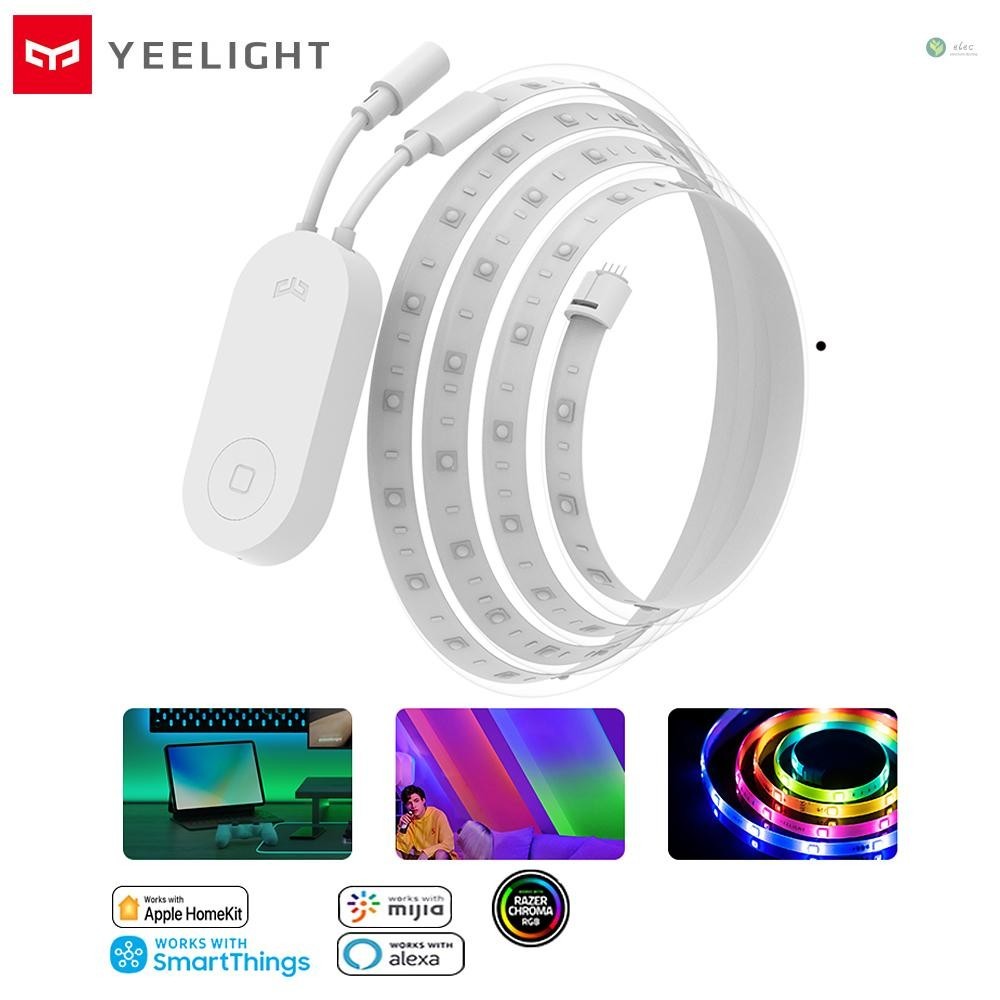 [พร้อมส่ง] Yeelight แถบไฟ LED RGB ยืดหยุ่น สีสดใส สําหรับตกแต่งตู้เสื้อผ้า Apple HomeKit Alexa Google SmartThings