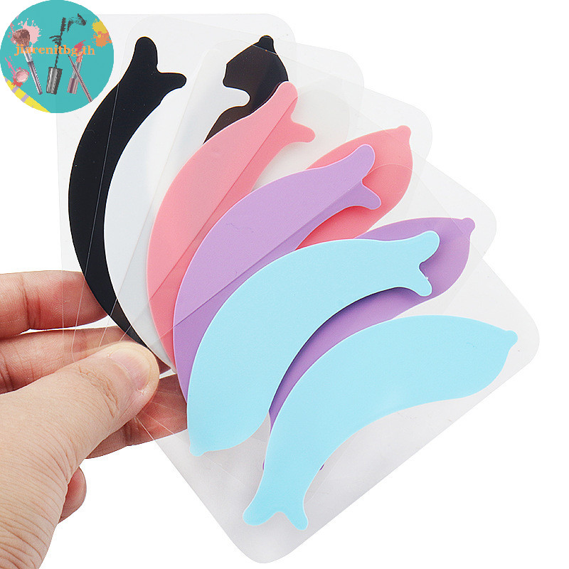 Renbg ใหม่ 1 คู่ Eye Pads ซิลิโคน Stripe Lash Lift Eyelash Extension Hydrogel แพทช์ภายใต้ Eye Gel Patch เครื่องมือแต่งหน้า TH