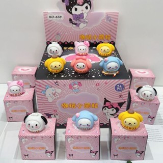 ใหม่ กล่องสุ่ม ตุ๊กตาฟิกเกอร์ Sanrio Kawaii Kuromi Cinnamoro…