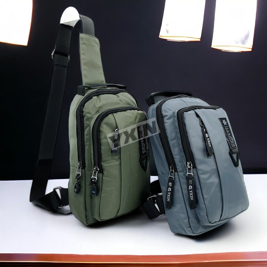 กระเป๋าคาดอก กระเป๋าสะพายไหล่ผู้ชาย YX315# ขนาดใหญ่/BIG หนังPU