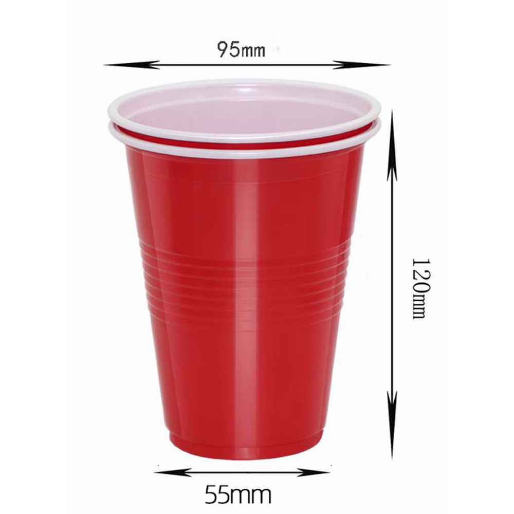 RED CUP AMERICAN PARTY พร้อมส่ง! แก้วปาร์ตี้ น้ำเงิน เหลือง แดง 16ออนซ์ (50ใบ) งานเลี้ยง เบียร์ปอง BEER PONG 16 oz/2 oz รูปที่ 5
