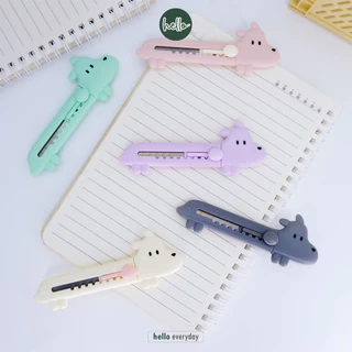 hello - คัตเตอร์ มินิ ลายน้องหมา ใบมีดคม มีดคัตเตอร์ คัตเตอร์จิ๋ว เครื่องเขียน