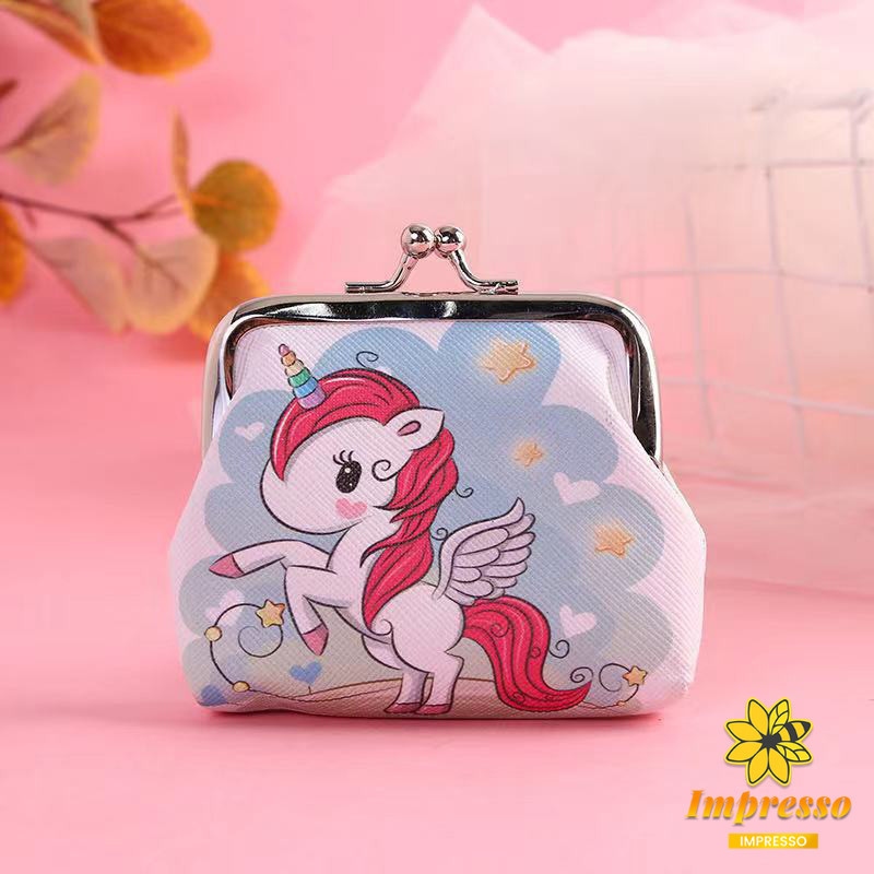 Impresso กระเป๋าใส่เหรียญ ภาพการ์ตูน กระเป๋าปิ๊กแป๊ก กระเป๋ามินิ Coin Purse