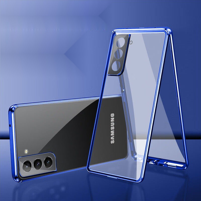 เคสโทรศัพท์มือถือกระจกนิรภัย แบบแม่เหล็ก สองด้าน สําหรับ Samsung S24u S22 S21 Galaxy Y23u