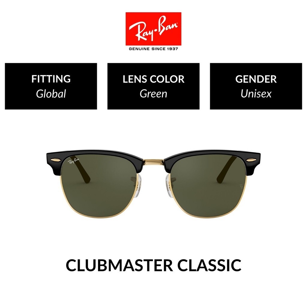 Ray-ban Clubmaster - RB3016 W0365 - แว่นตากันแดด