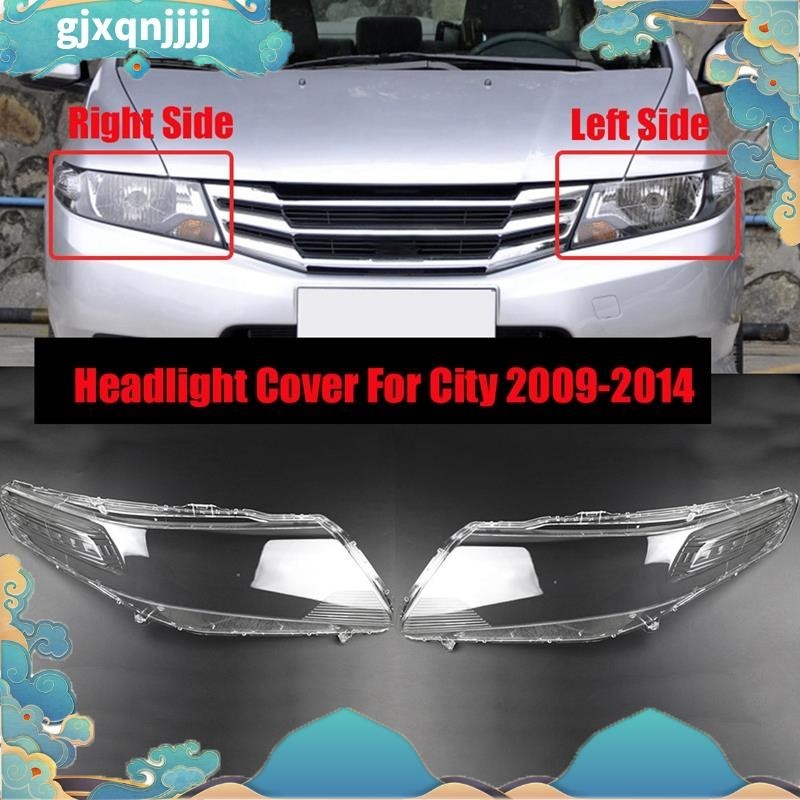 ฝาครอบไฟหน้ารถยนต์ แบบใส สําหรับ Honda City 2009-2014 Gjxqnjjj