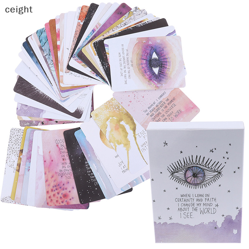 [ceight ] Universe Oracle Cards Deck Mysterious Tarot Cards Divination Fate Board Game TH